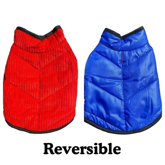 Reversible Corduroy Dog Coat Jacket - Picture 1 of 8